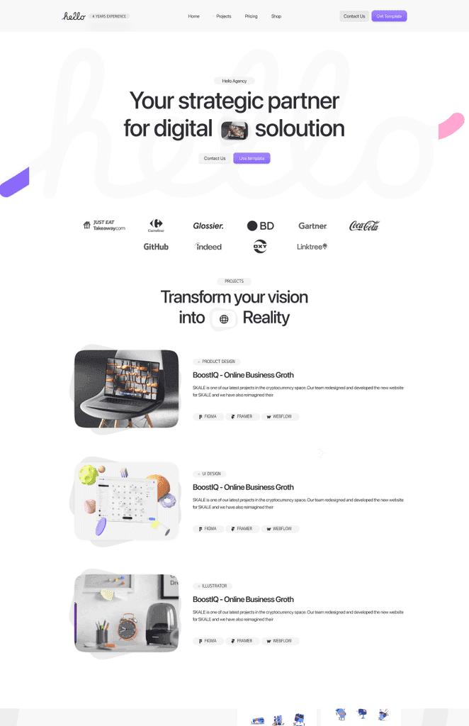 HelloX — DesignAgency Portfolio