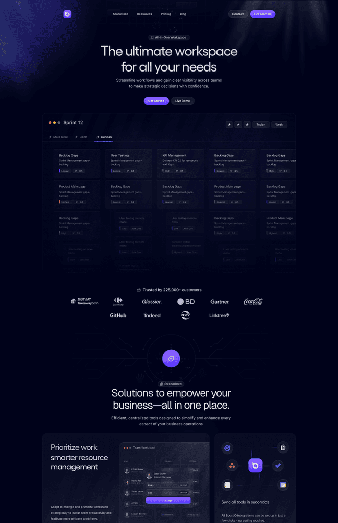 BoostIQ — Saas Landing Page